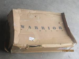 lot 67 image: Warrior Products S907GTC  95-87 Jeep YJ 15 Gallon Black Steel Gas Tank Cover