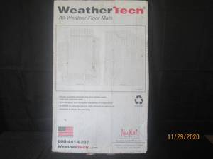 lot 83 image: WeatherTech W20TN  Universal WeatherTech All-Weather Rubber Floor Mats - Rear (Tan)