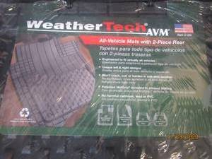 lot 84 image: WEATHERTECH 11AVMSB UNIVERSAL MATS BLACK