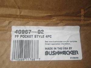 lot 197 image: Bushwacker 40967-02 15-18 GMC 25003500 Bushwacker Matte Black Pocket-Style Fender Flares
