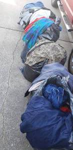 lot 60 image: Large Lot of Assorted Clothes Mostly womens, lightly used and some still with tags (7 Bags Total)