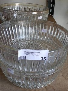 lot 35 image: Crystal Bowls (4 Total)