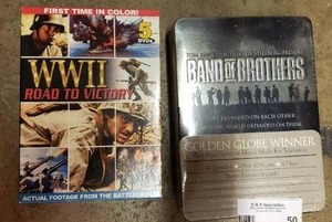 lot 50 image: WWII and Band of Brothers DVDs