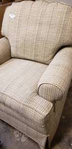 lot 68 image: Upholstered Swivel Rocker