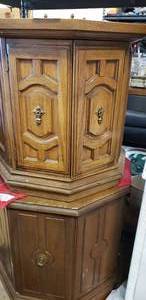 lot 87 image: Vintage Hexagon Opening Side Table (2 Total)