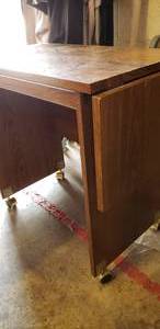 lot 119 image: Rolling Cart with Flip Out Extension (Extended - 38x16x27 Approx)
