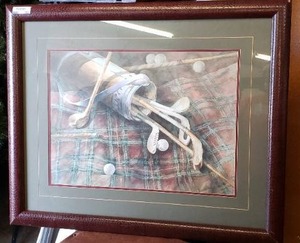 lot 122 image: Shipman Antique Golf Club Print