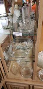 lot 163 image: Misc. Clear Glass Lot