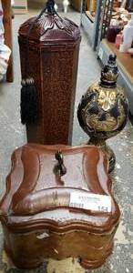 lot 154 image: Brown Decor Lot 2 have removable lids