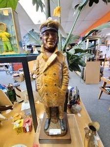 lot 685 image: VINTAGE SAILOR SHAPED SALT LAMP IN STYLECOLOR SHOWN. 31.5 HIGH.