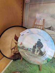 lot 796 image: 2 COLLECTIBLE PLATES IN THEMEDESIGNS SHOWN.