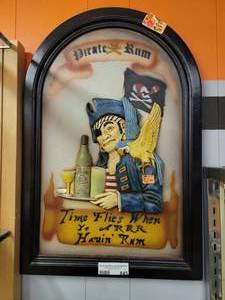 lot 845 image: PIRATE RUM PUB SIGN AS SHOWN.
