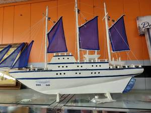 lot 849 image: LARGE 30 YACHTSAILBOAT MODEL AS SHOWN.