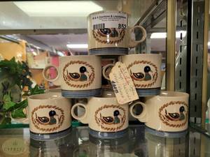 lot 852 image: LOT OF 6 EPOCH KOREA MALLARD COFFEE MUGS AS SHOWN.