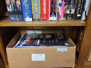 lot 1004 image: TWO BOXES OF VINTAGE ASSORTED CELEBRITY MAGAZINES AS SHOWN.