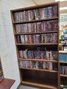 lot 1016 image: BOOKCASE  SHELF IN STYLECOLOR SHOWN. CONTENTS SHOWN NOT INCLUDED (DELAYED PICK UP BETWEEN 200 PM AND 400 PM)