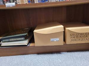 lot 1019 image: NOSTALGIC AMERICA MAGAZINES IN TWO BOXES AND MORE AS SHOWN.