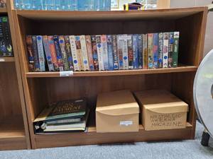 lot 1020 image: 3-TIER BOOKCASESHELF IN STYLE SHOWN. (DELAYED PICK UP BETWEEN 200 PM AND 400 PM)