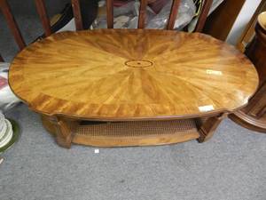 lot 963 image: VINTAGE COFFEE TABLE IN STYLECOLORCONDITION SHOWN.
