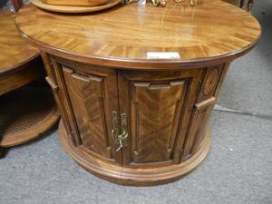 lot 964 image: VINTAGE SIDEACCENT TABLE IN STYLECOLORCONDITION SHOWN.
