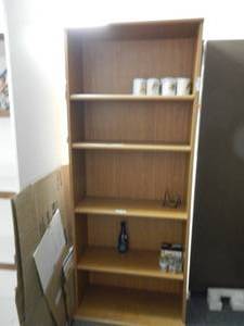 lot 973 image: BOOKCASE  SHELF IN STYLECOLOR SHOWN. CONTENTS SHOWN NOT INCLUDED