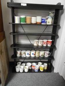 lot 975 image: 5-TIER DISPLAY UNIT IN STYLECOLOR SHOWN. CONTENTS SHOWN NOT INCLUDED