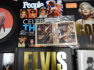 lot 1075 image: LOT OF CELEBRITY RELATED BOOKSMAGS AS SHOWN.