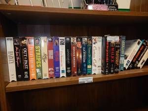 lot 1113 image: LOT OF ASSORTED VHS MOVIES AS SHOWN.