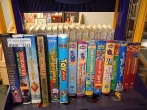 lot 1131 image: LOT OF ASSORTED DISNEY VHS MOVIES AS SHOWN.