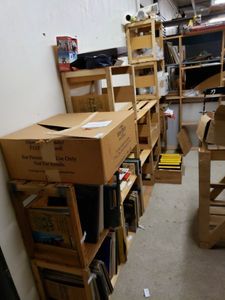 lot 1035 image: LOT OF 13 WOOD CRATES IN VARIOUS STYLESSIZES AS SHOWN. CONTENTS SHOWN NOT INCLUDED (DELAYED PICK UP BETWEEN 200 PM AND 400 PM)