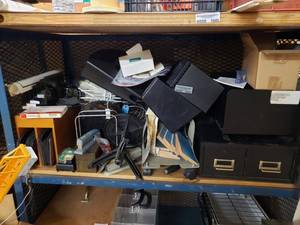 lot 1045 image: LARGE LOT OF OFFICE ORGANIZERS, SMALL SUPPLIES AND MORE AS SHOWN.