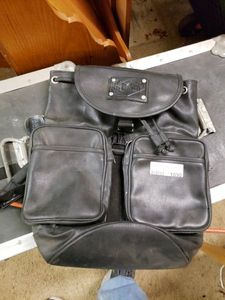 lot 1090 image: BBNY BLACK LEATHER BACKPACK IN STYLECONDITION SHOWN.