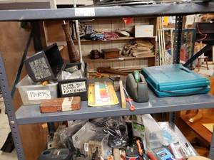 lot 1103 image: SOCKET SETS, TAPE DISPENSER, HARDWARE AND MORE AS SHOWN.