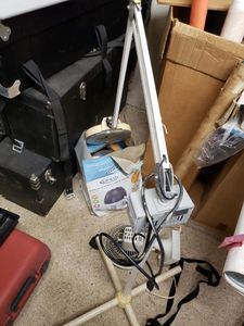 lot 1172 image: HUMIDIFIER, MOUNTING LAMP, FAN AS SHOWN.