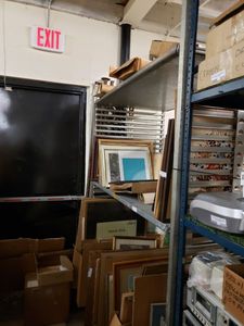 lot 1207 image: METAL CART STYLE SHELF AS SHOWN. CONTENTS SHOWN NOT INCLUDED (DELAYED PICK UP BETWEEN 200 PM AND 400 PM)