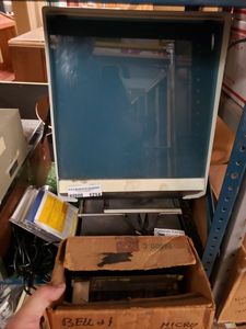 lot 1214 image: MICROFISCHE MACHINEPROJECTOR PLUS MORE AS SHOWN.