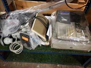 lot 1213 image: CASIO CASH REGISTER PLUS CORDSELECTRONIC ACCESSORIES AS SHOWN.