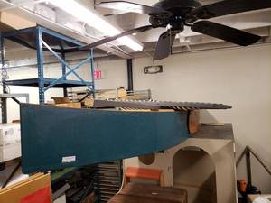 lot 1239 image: LARGE WOOD CUSTOM MADE BOAT AS SHOWN.