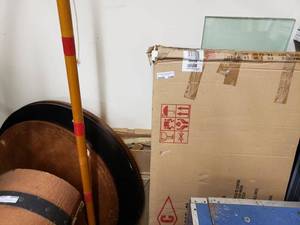 lot 1248 image: LOT OF GLASS SHELVES AND MORE AS SHOWN.