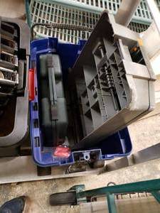 lot 1266 image: PLASTIC TUBS, BASKETS AND MORE AS SHOWN.