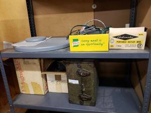 lot 1276 image: CONTENTS OF SHELVING UNIT AS SHOWN. SHELF NOT INCLUDED