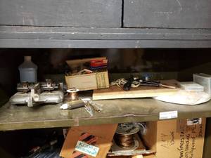 lot 1280 image: CONTENTS OF METAL CABINET AS SHOWN. CABINET NOT INCLUDED