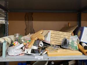 lot 1297 image: CONTENTS OF SHELF (TIER 1) AS SHOWN.