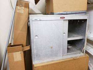 lot 1333 image: STERNO HEAT CABINET AND MORE AS SHOWN.