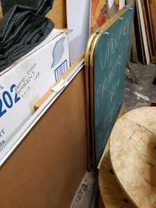 lot 1354 image: BULLETIN BOARDS, ADVERTISING SIGN AND MORE AS SHOWN.