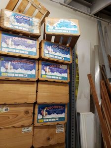 lot 1362 image: LOT OF 6 WOOD CRATES AS SHOWN.