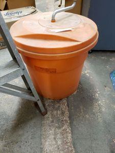 lot 1369 image: COMMERCIAL LETTUCE SPINNER AS SHOWN.