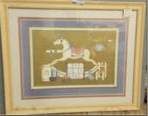 lot 1485 image: FRAMED PRINT AS SHOWN.