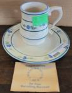 lot 1506 image: 1984 PRINCESS HOUSE PLATES AND CUPS AS SHOWN.
