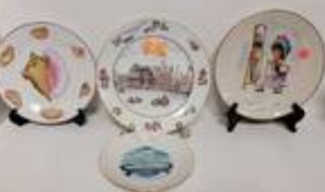 lot 1510 image: COLLECTIBLE PLATES AS SHOWN.